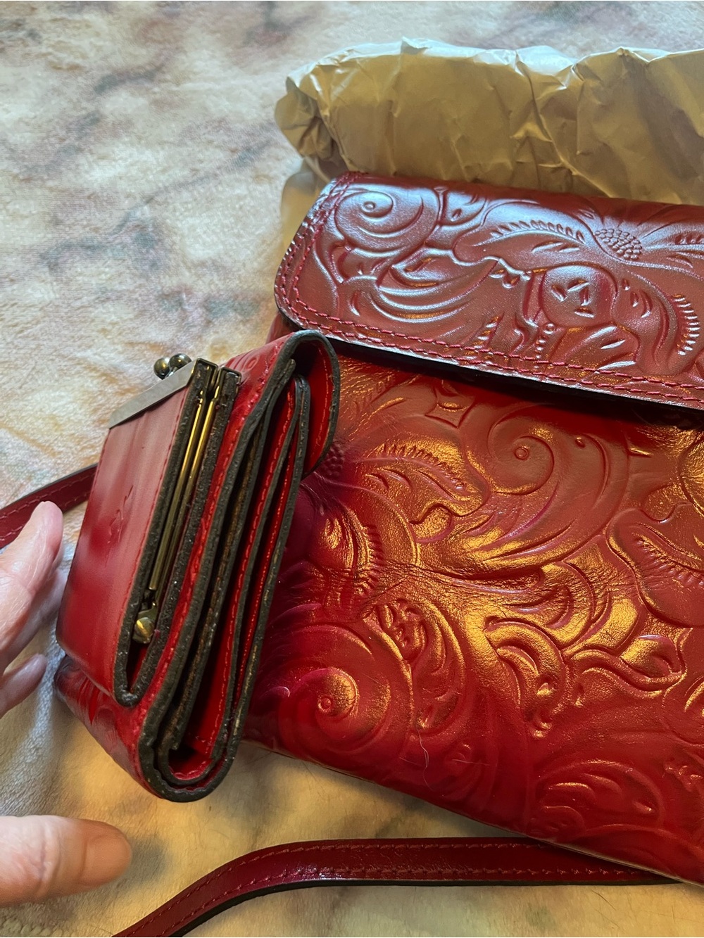 Patricia Nash Balluri Crossbody Bag and Wallet NWT - Picture 8 of 10